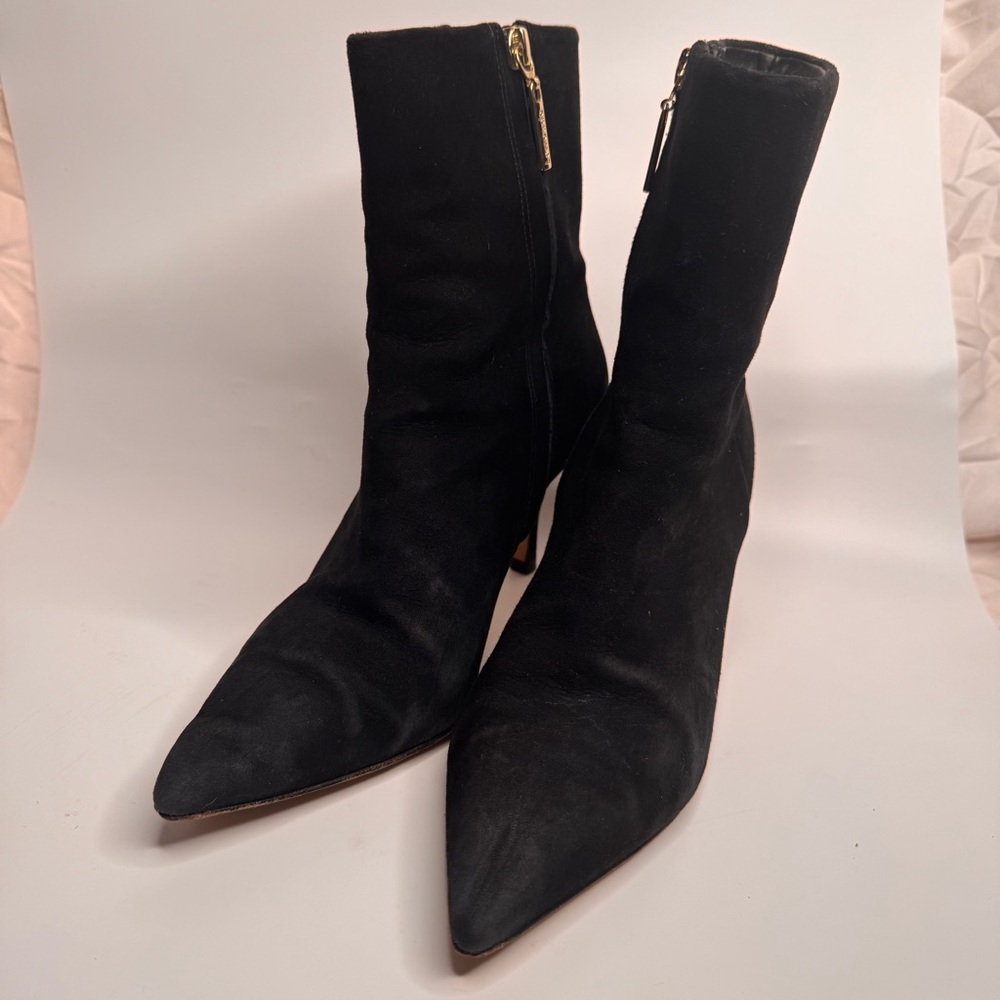 Larroude Mini Kate Black Heeled Boots